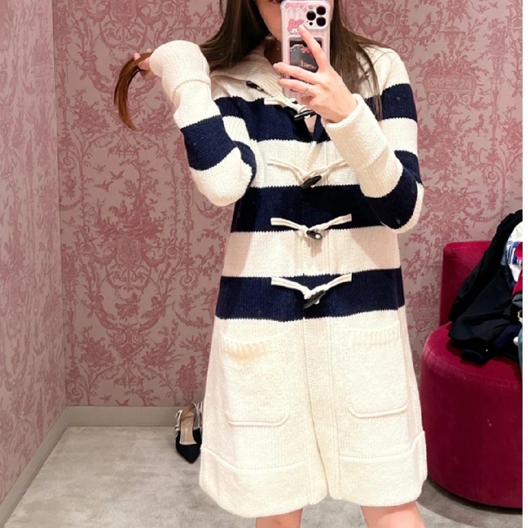 99新 DIOR/迪奥 潮奢豆 严选/拼色logo嵌花海军领外套/X11080