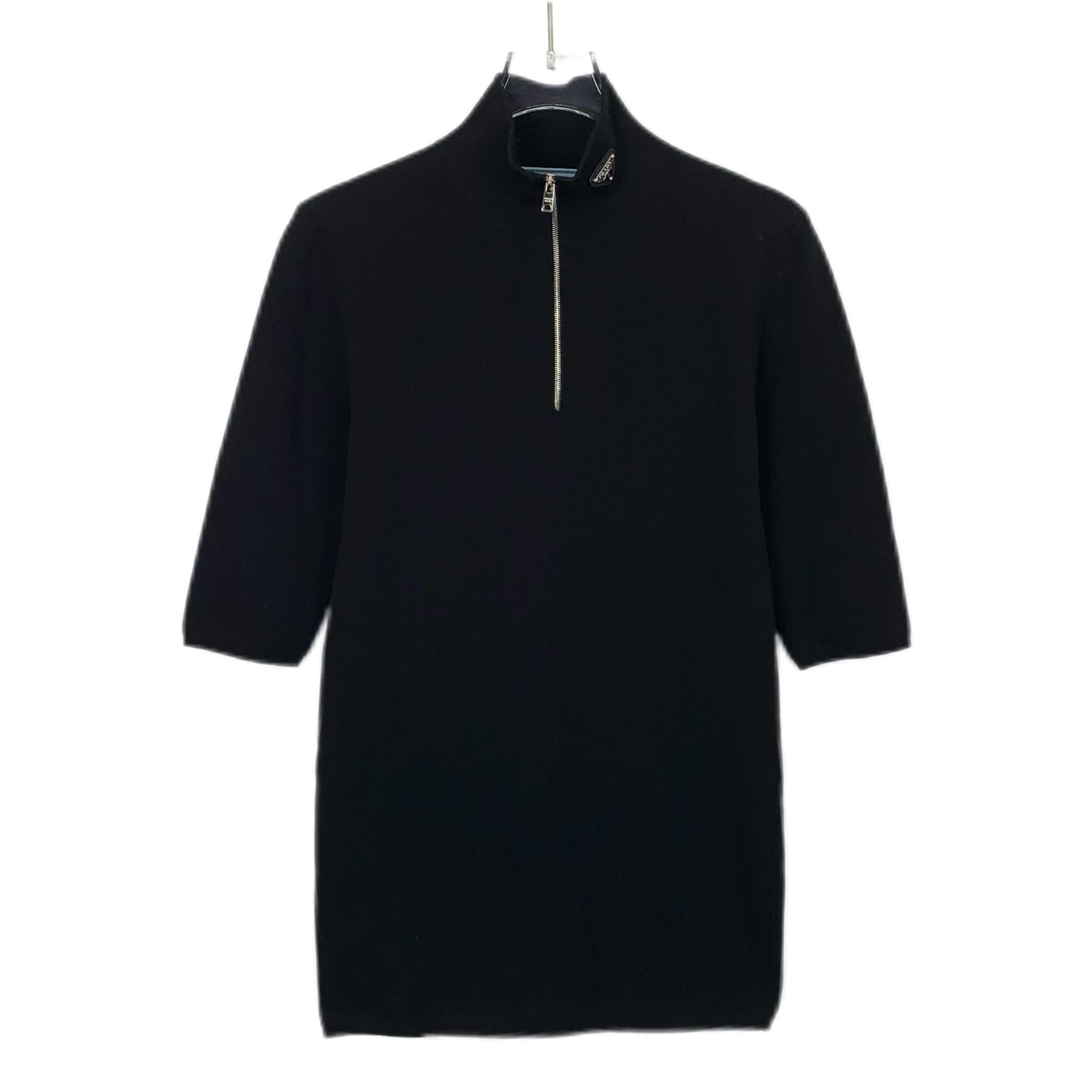 99新 Prada/普拉达 潮奢豆 严选/logo三角标针织短袖/X9309 