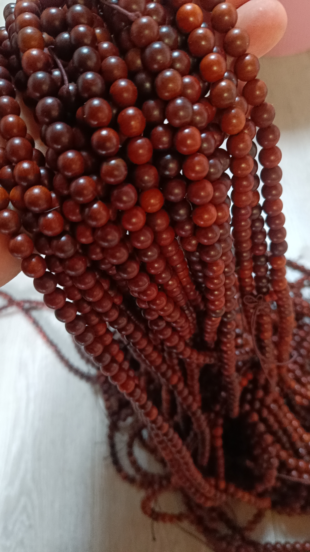 雷击枣木手串手链108颗佛珠流珠饰品道家饰品手持念珠龙虎山同款