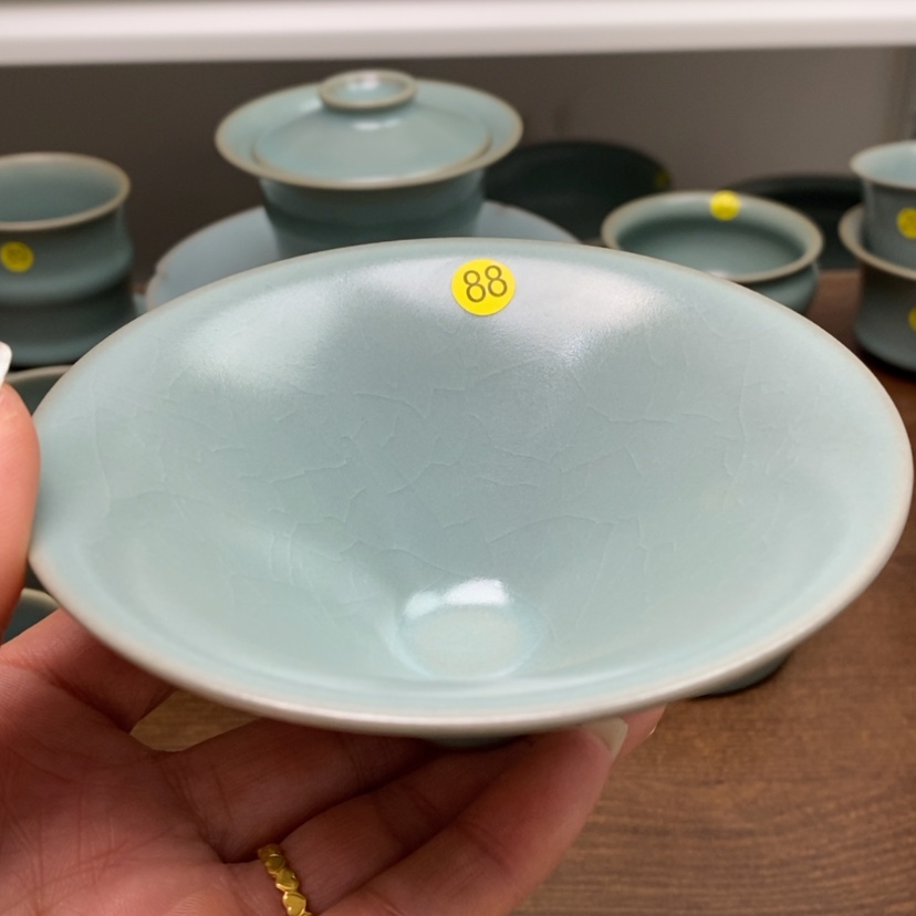 【闪购商品】瓷杯微瑕88号斗笠杯