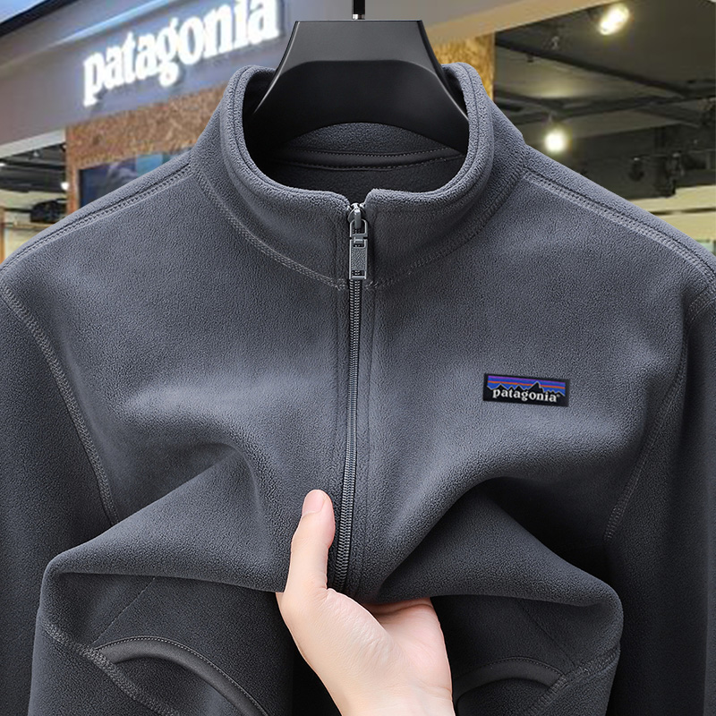  Patagonia 巴塔哥尼亚 专柜轻奢男士奥粒绒拉链抓绒夹克长袖外套