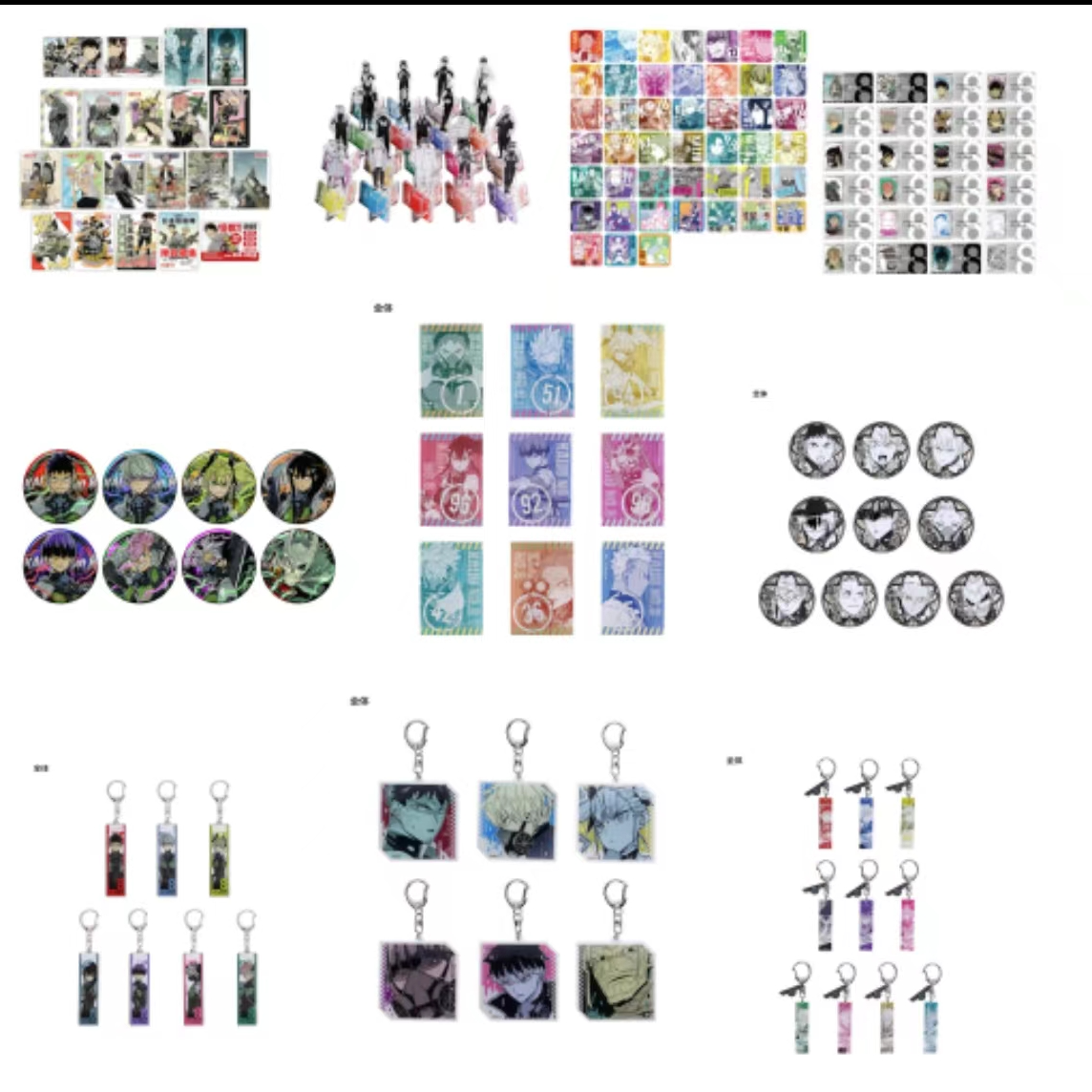 【代拆】怪兽八号 原画展系列徽章 卡片 明信片  怪8盲盒  