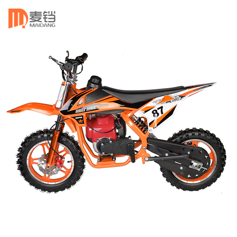 麦铛49cc四冲程KTM越野小型摩托车儿童汽油燃油中型小跑车高赛