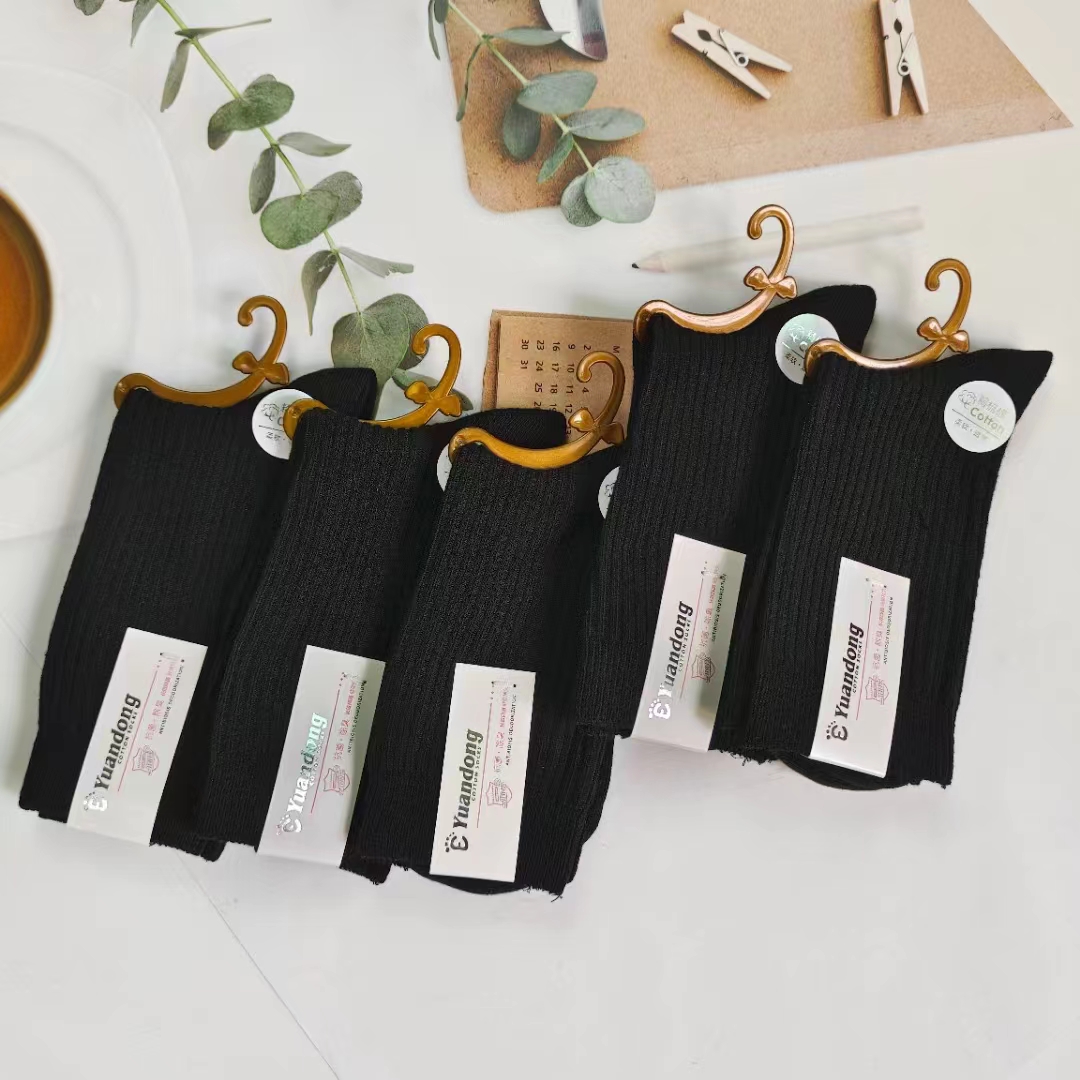 袜子女中筒ins潮百搭春季新款透气柔软3-9