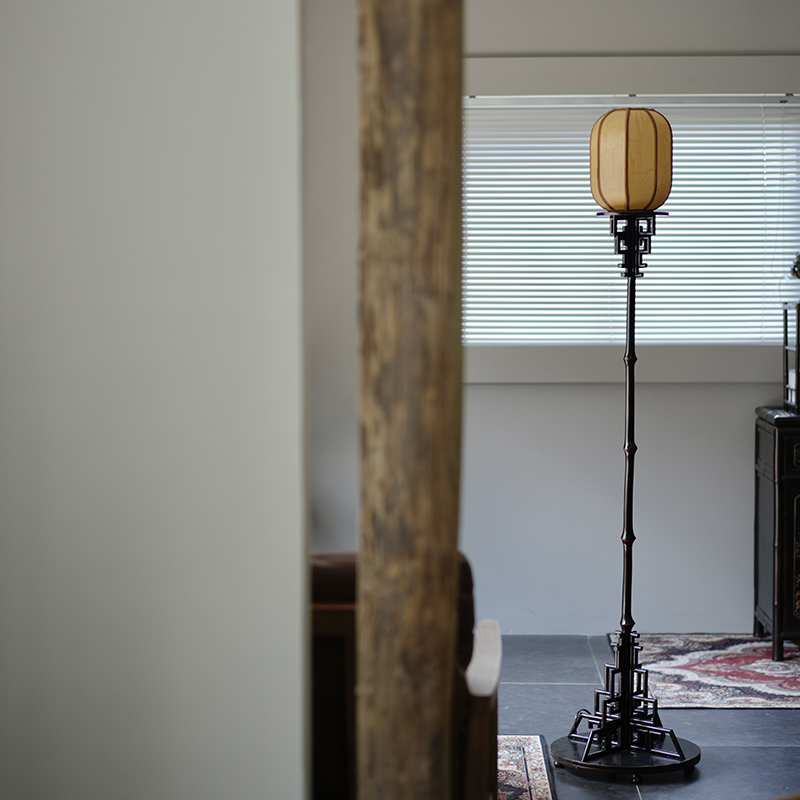 古典手作宫灯新中式禅意深色立式落地灯桌面灯卧室餐厅竹台灯