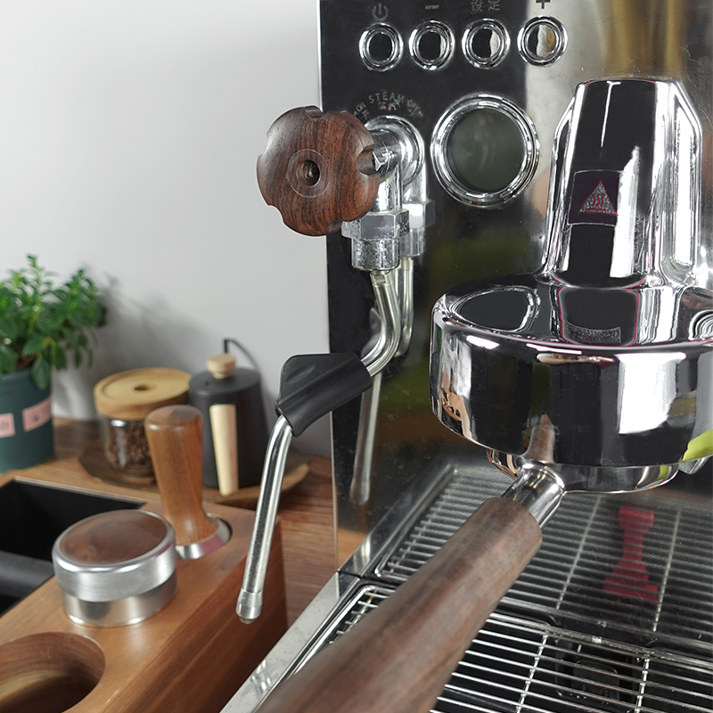 KM惠家WPM咖啡机310/320/330改装配件礼盒 304无底酸枝木手柄套装