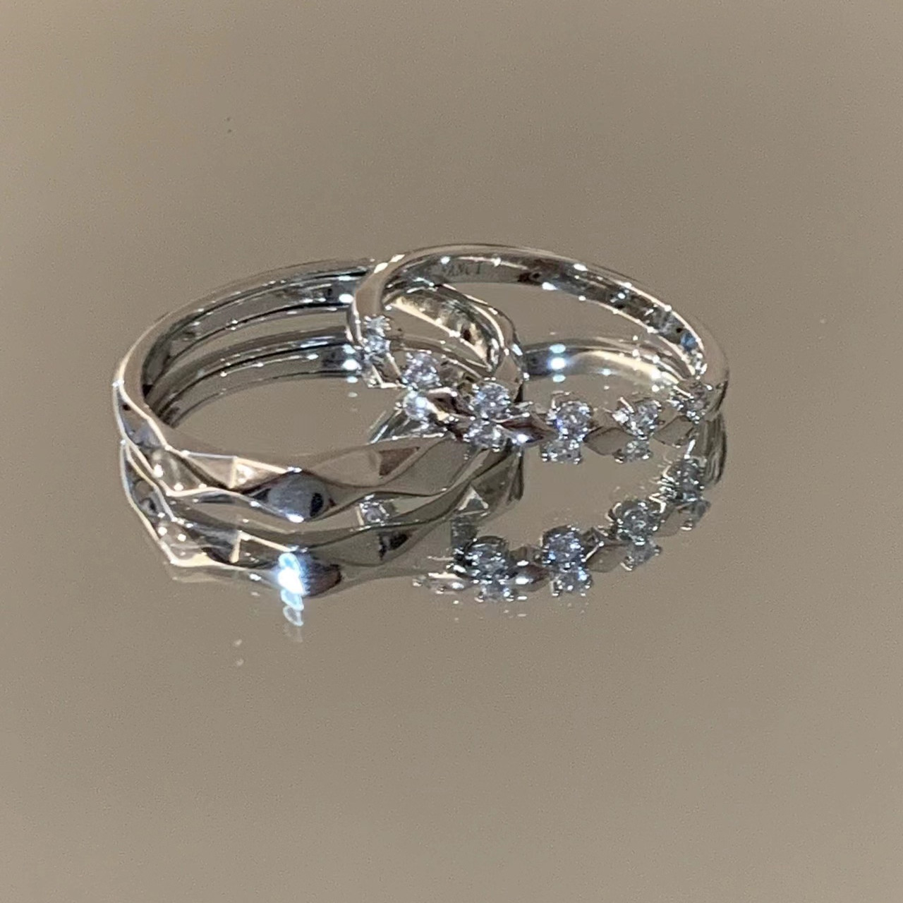 27671为爱加冕情侣对戒戒指【拍一发二】