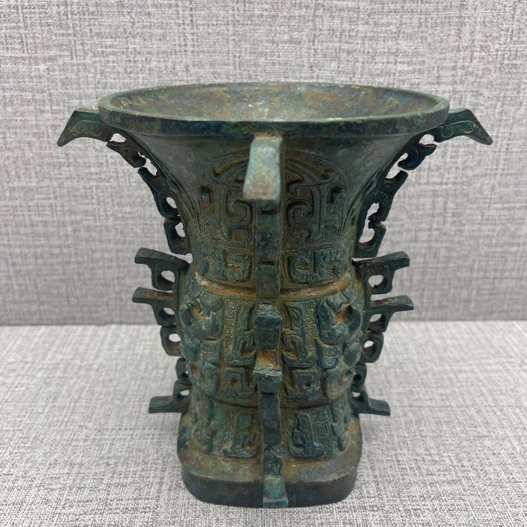 何尊仿古做旧青铜器古玩收藏