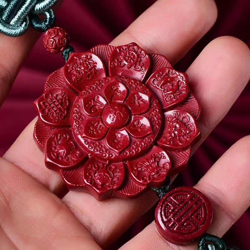 【福源达】紫金砂（六字箴言）莲花牌