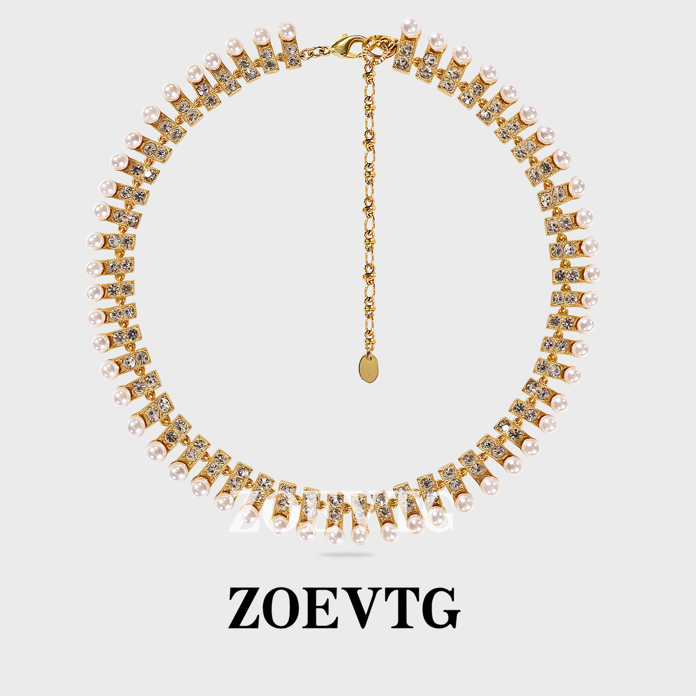 镀K金项链  月亮女神】法式宫廷复古气质Vintage项链金色配饰1081