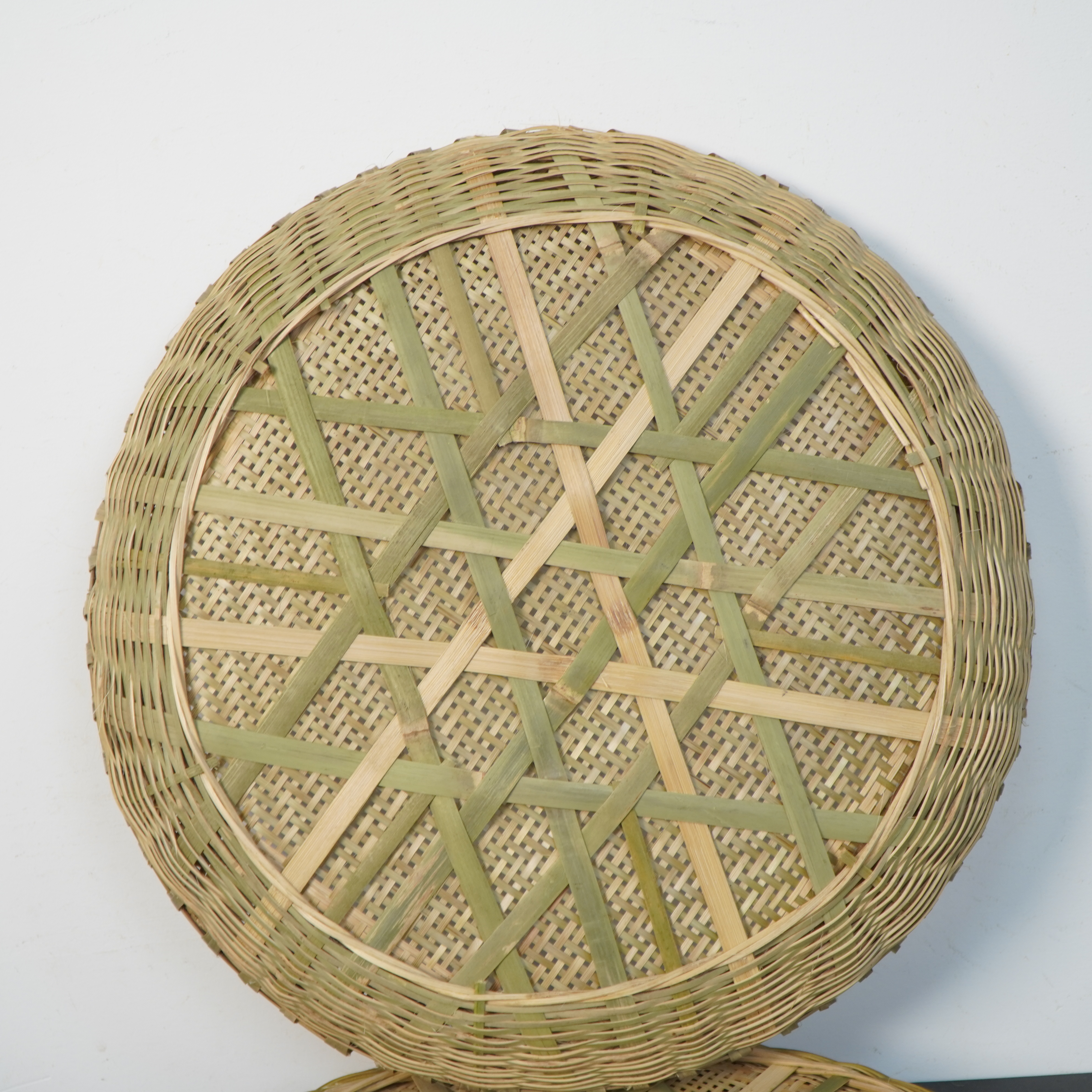 直径50cm青篾加固加深锁边有孔圆形筛子过滤晾晒两用老式传统米筛