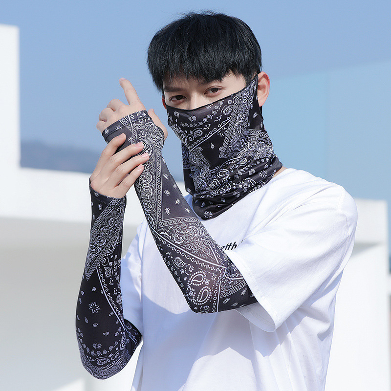 cycking冰丝挂耳式面巾骑行防晒遮阳运动透气脖套男女春夏围脖