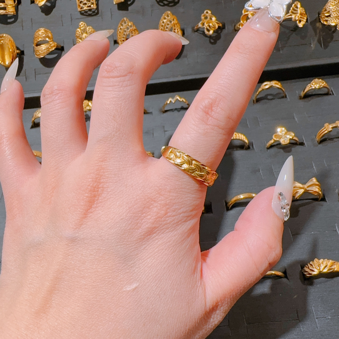 铜合金戒指 【B322】时尚开口 简约百搭戒指  久不掉色