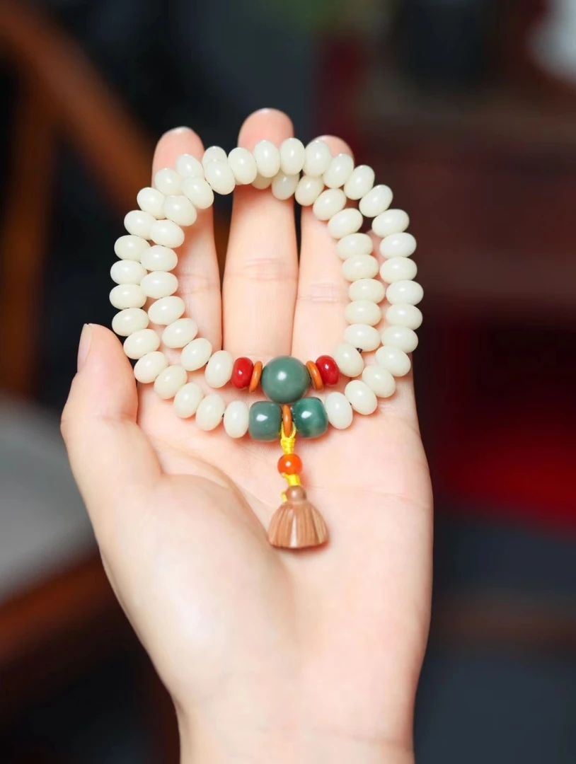 菩提根老料7*9两圈手串男女百搭国风时尚优雅气质