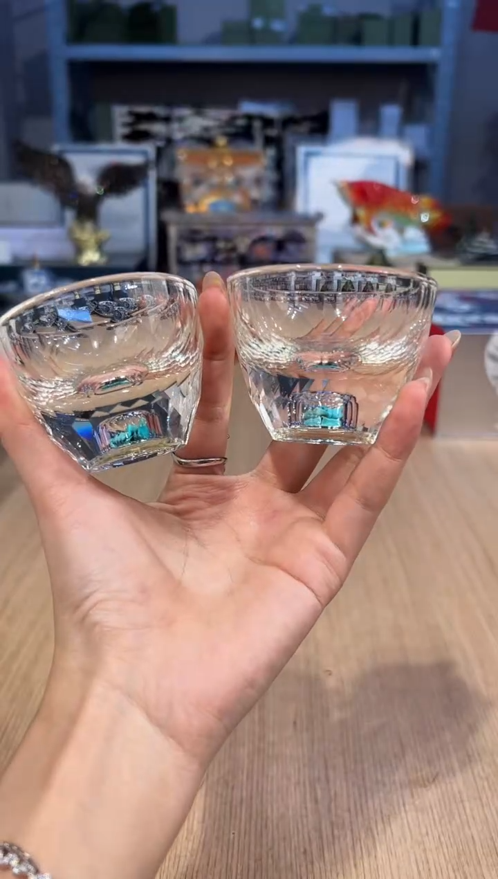【闪购商品】杯152玺宴绿松石多面对杯