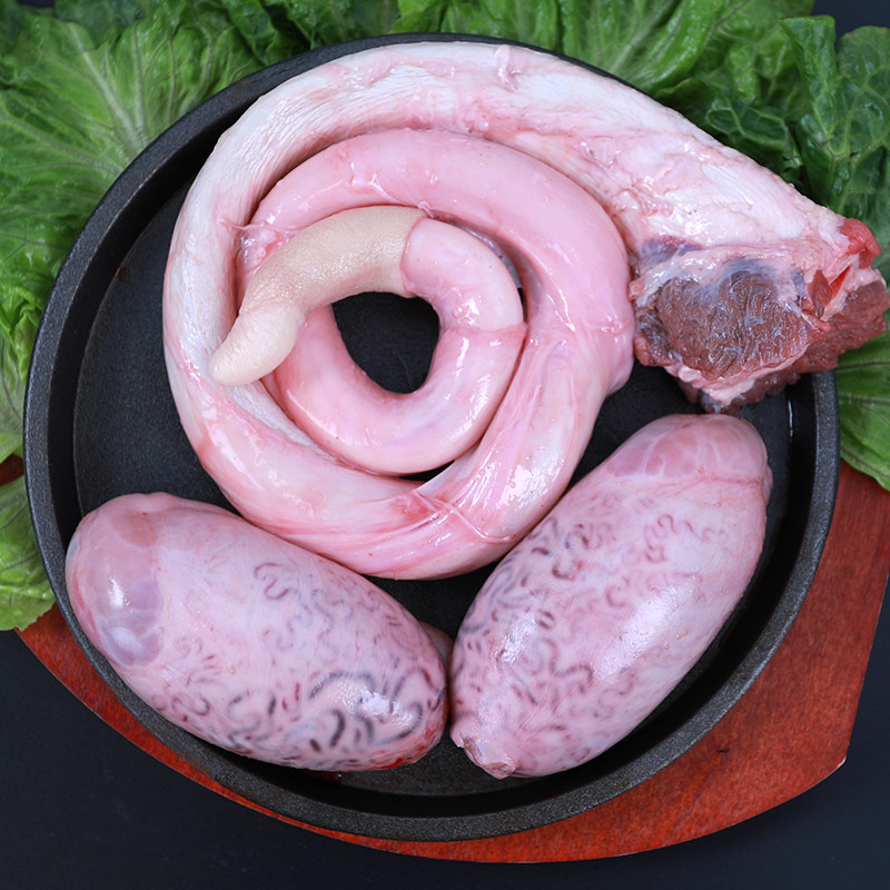 新鲜牛鞭 农家散养黄牛整套一鞭两蛋生鲜牛鞭整根煲汤 顺丰包邮