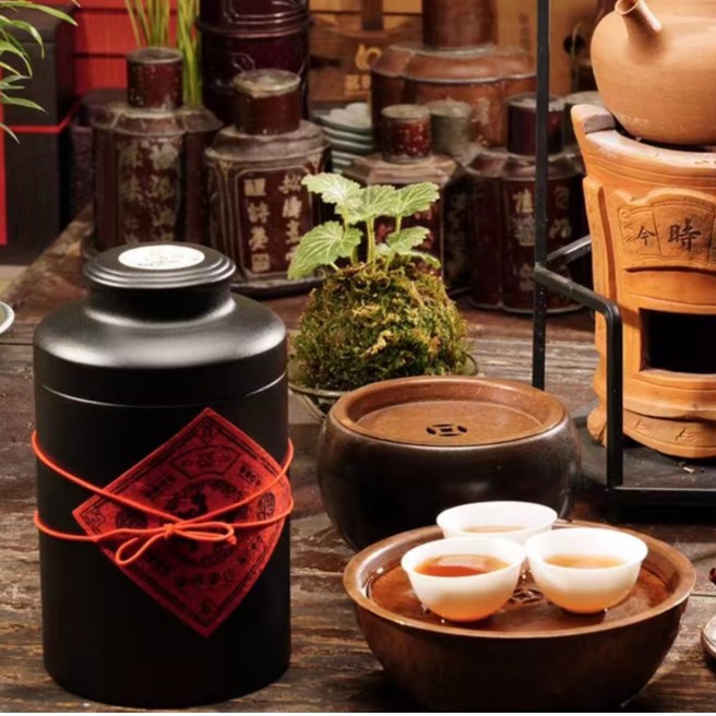 【茗时今】云南普洱新会生铁小青柑普洱茶叶工艺茶铁罐装