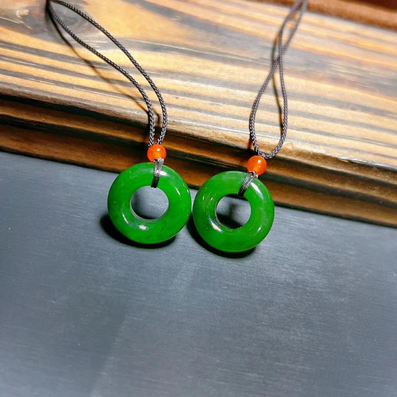 AA和田玉碧玉圆环平安扣吊坠  多样性发货  拍一发一