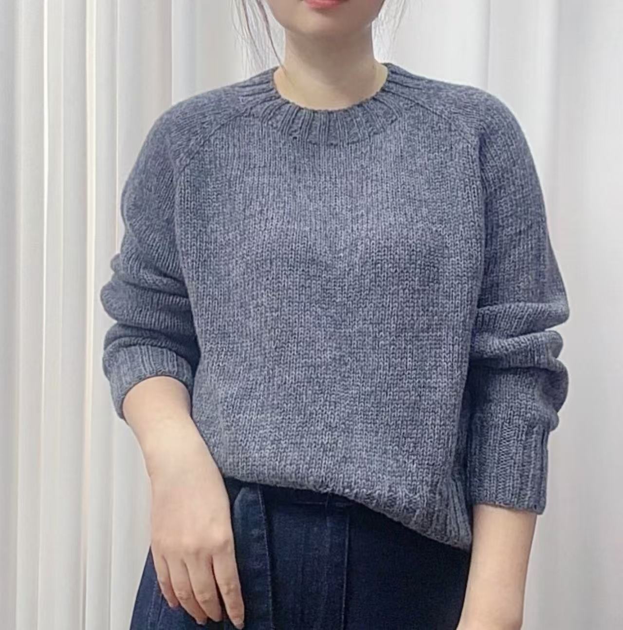 织（麦浪）毛衣材料包 一份一两 8团起拍 送针送教材