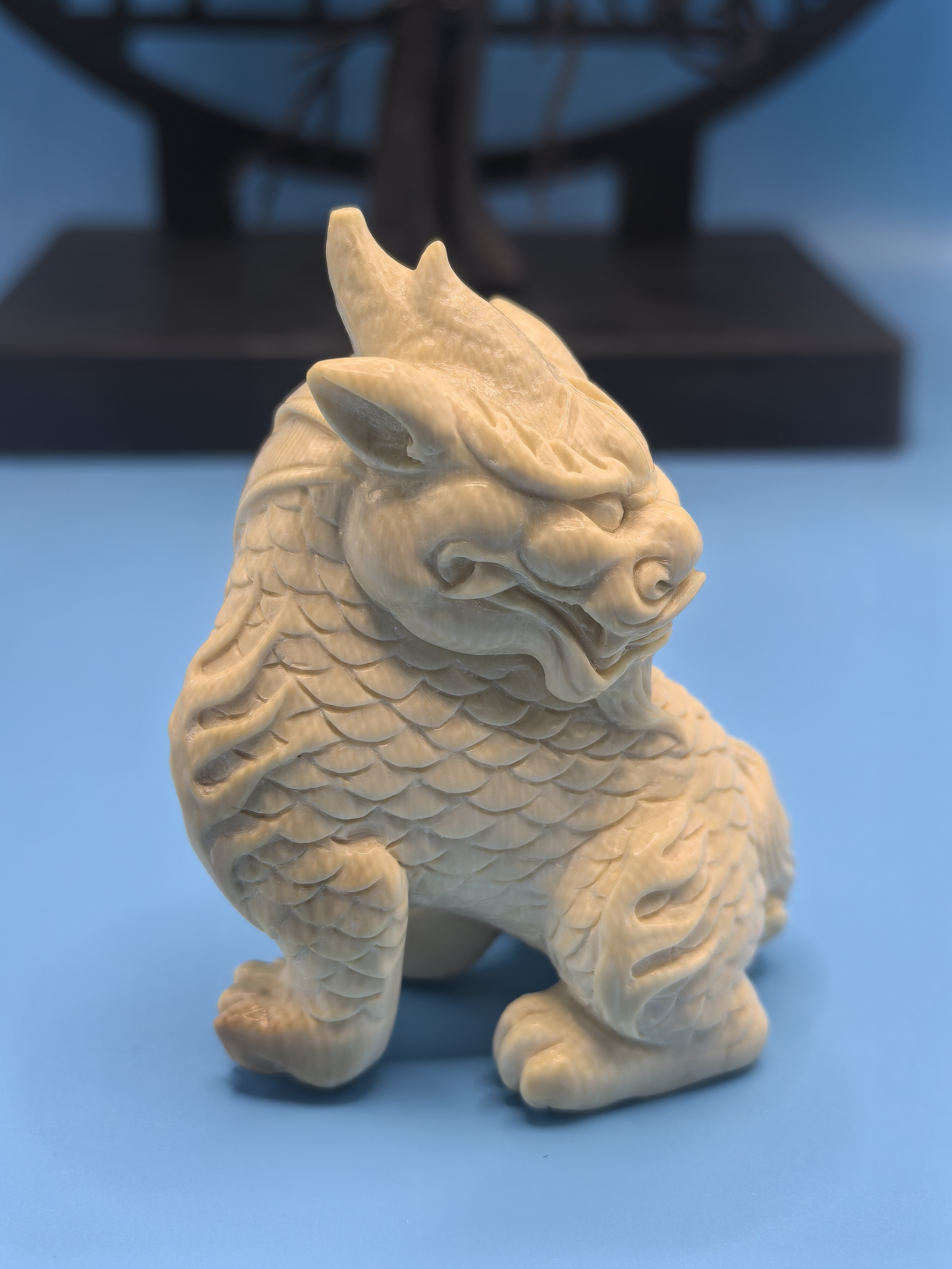 天然猛犸牙貔貅摆件