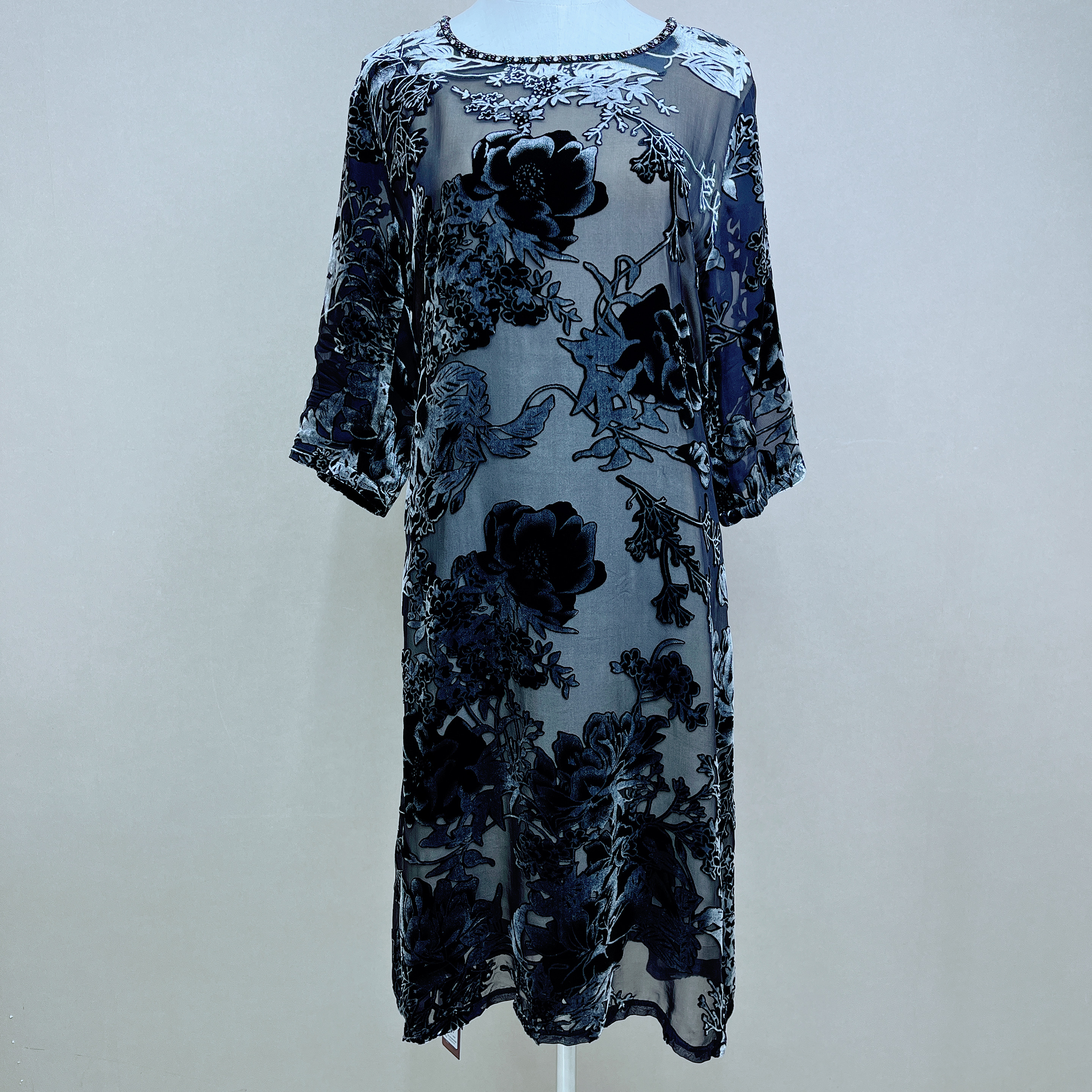 桑蚕丝春夏氛围感连衣裙气质时尚休闲设计师显瘦通勤a字43A1930