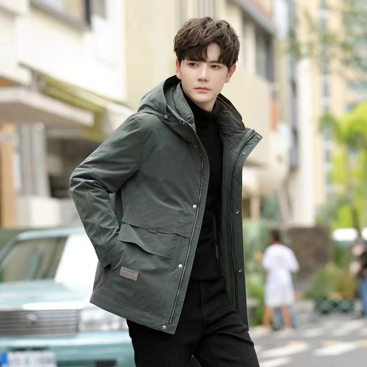 【断码福利】鹅绒服男士带帽