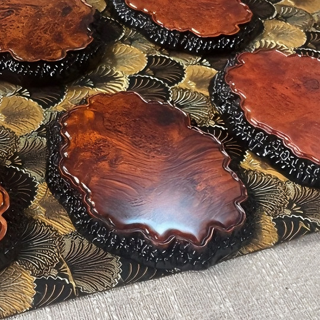 缅花干泡杯垫主图为展示工艺品随机发货干泡茶台老料实心手工家用