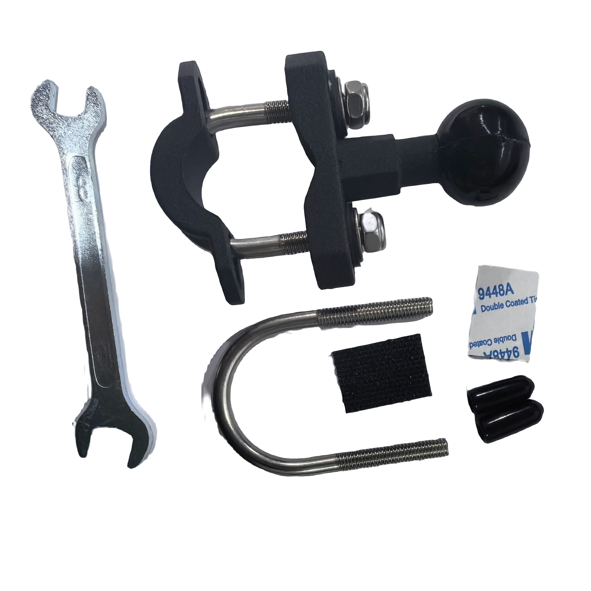 摩托车电动车同用手机支架安装U型手把款球头耐磨牢固