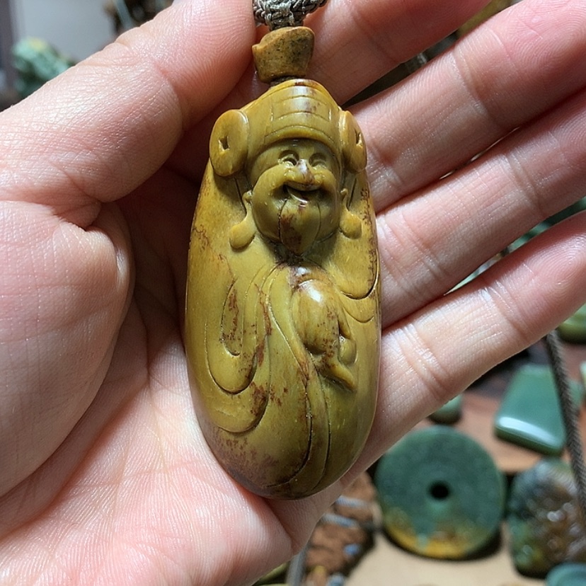 【闪购商品】岫岩老玉（透闪石质玉）把件未镶嵌藏*