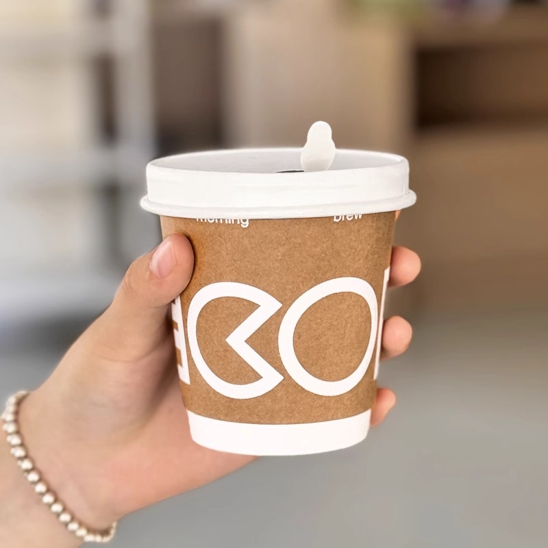 咖啡杯子一次性咖啡杯奶茶纸杯专用外带打包带盖商用热饮定制logo