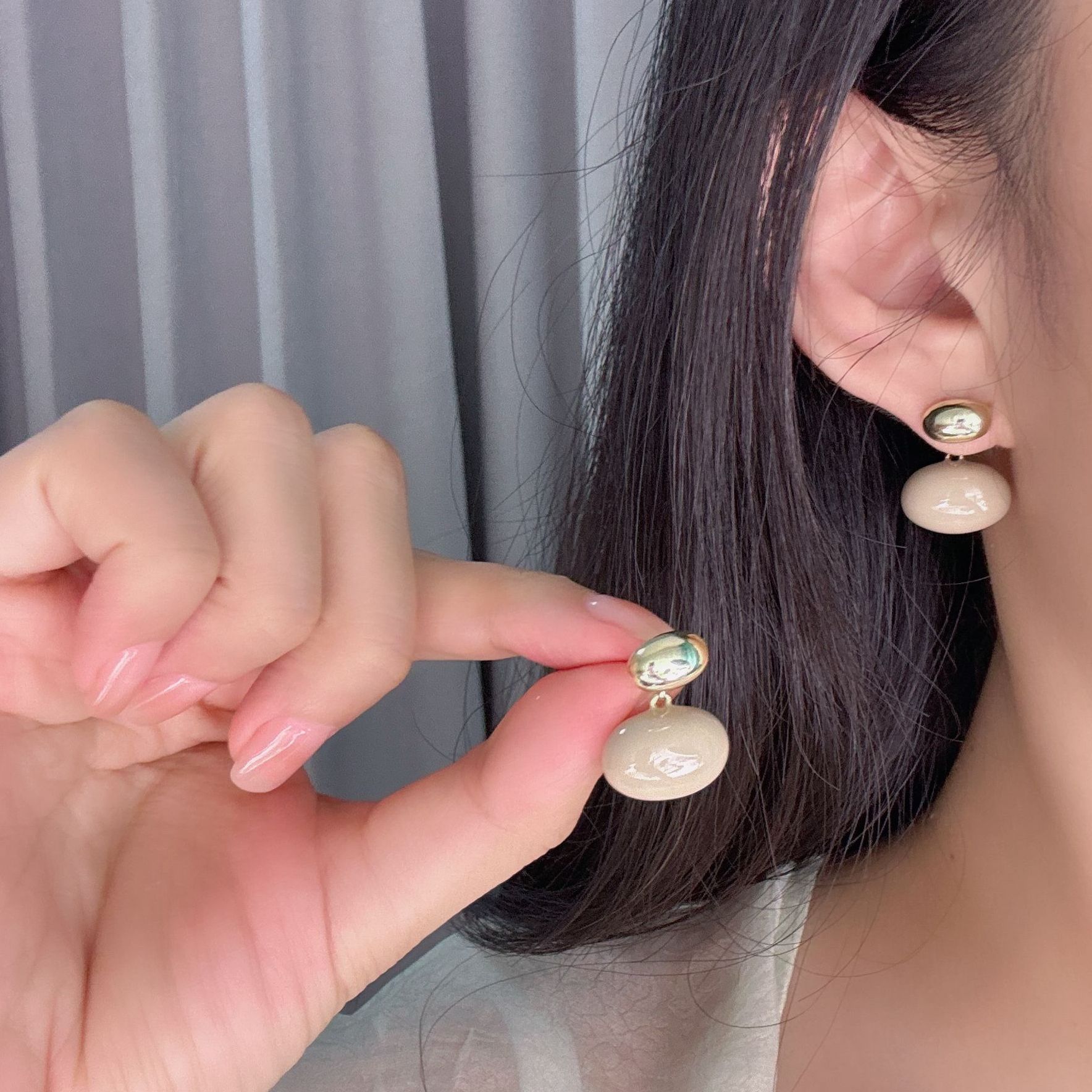 合金锆石耳饰 耳钉轻奢时尚复古小众法式优雅温柔