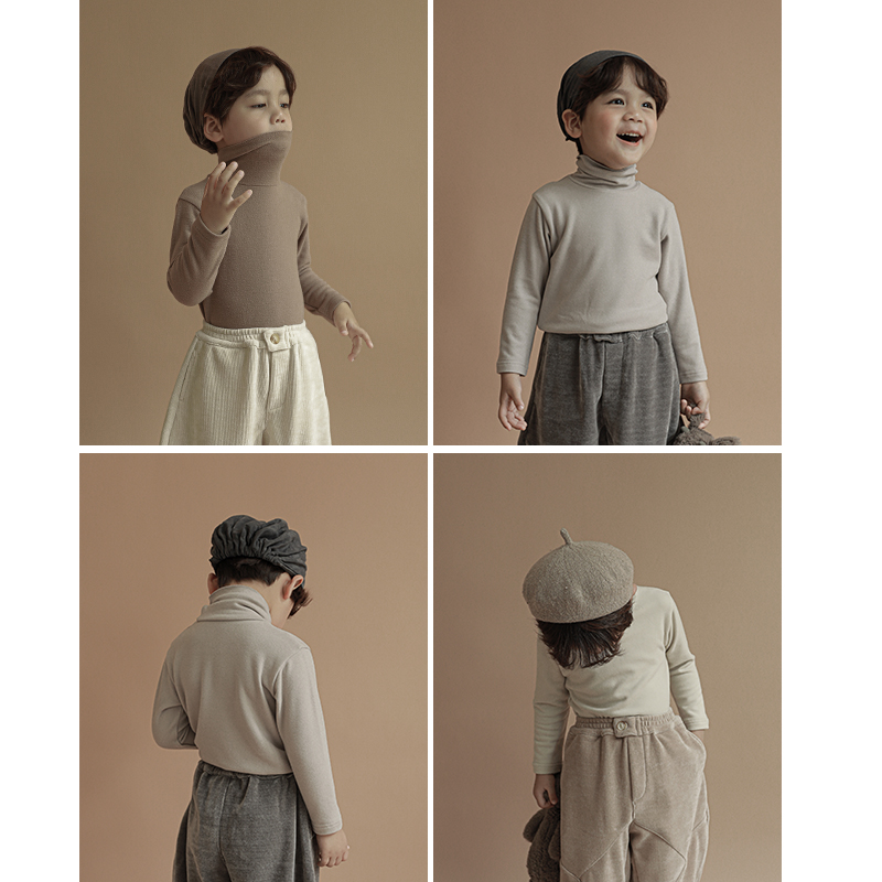 【冬款宠粉】幼悠冬季洋气高领保暖透气T恤男童套头上衣N1165