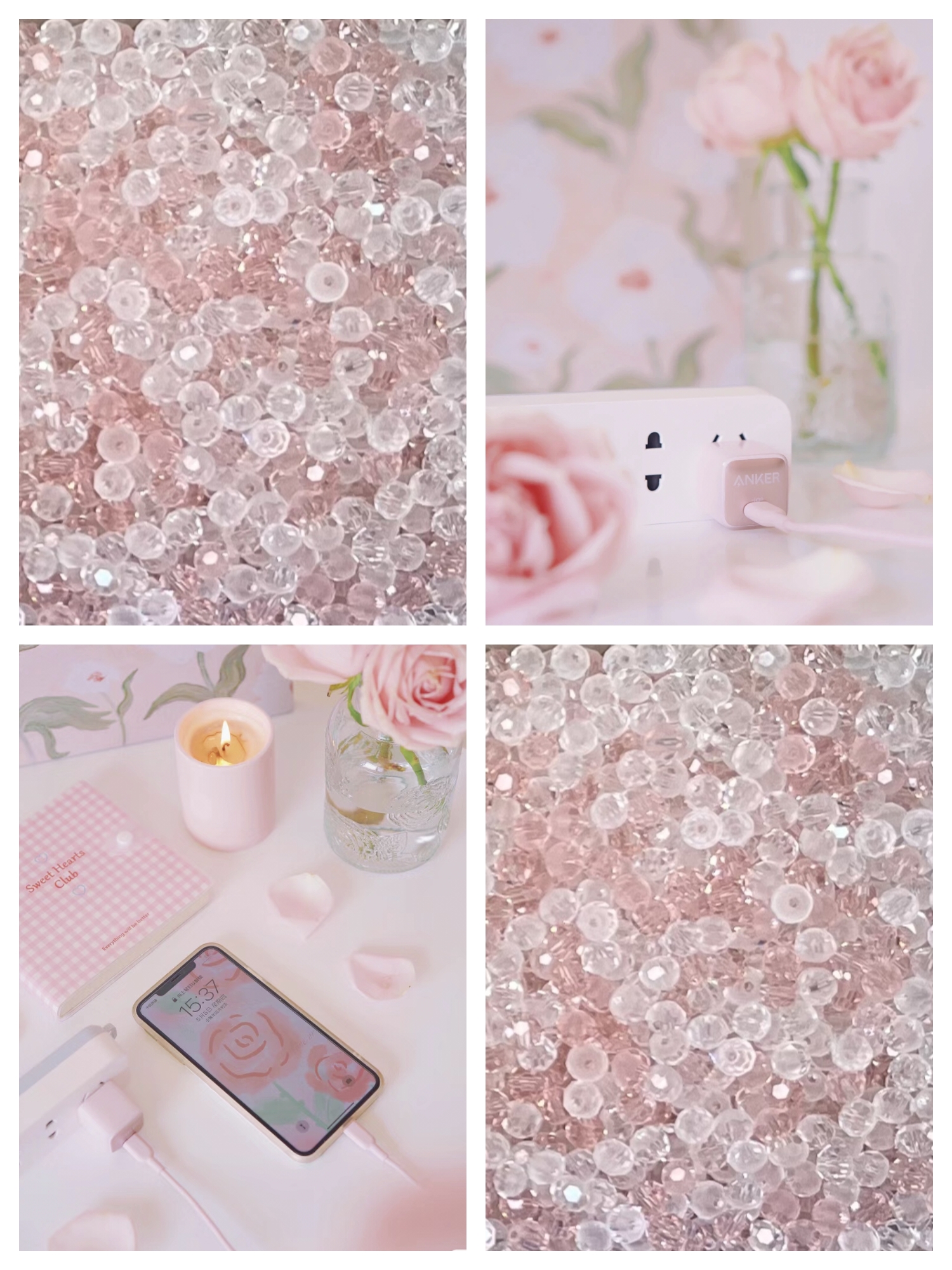 琉璃珠 手工串珠 diy 手链 串珠手链 少女 饰品配件