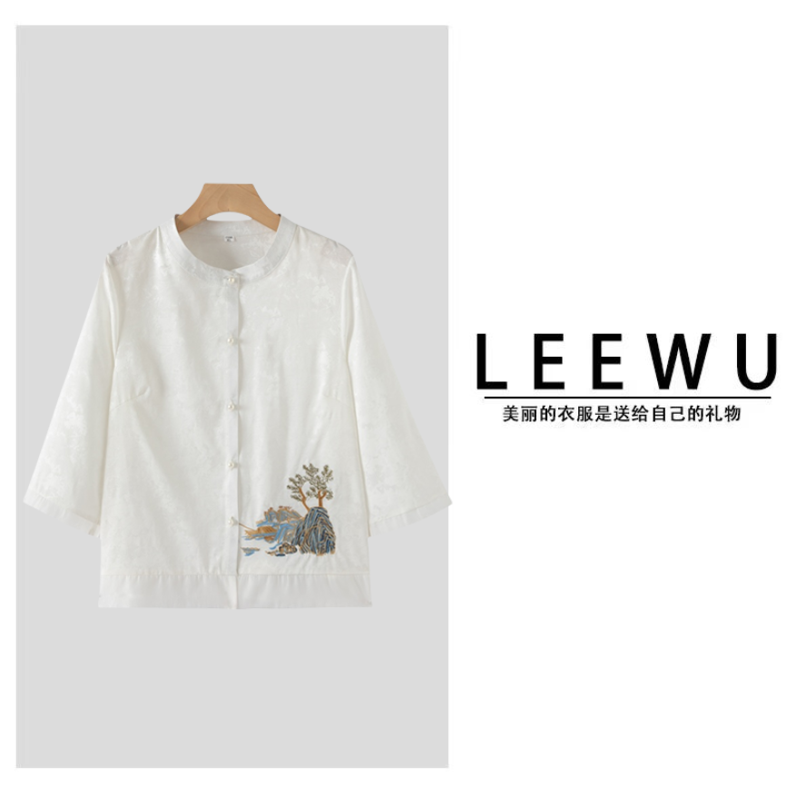 西湖美景 新中式国风气质百搭外套 15237