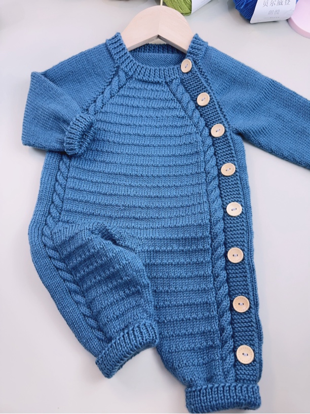 爬爬服知夏新款棒针线宝宝毛线手编Diy毛衣线围巾线帽子