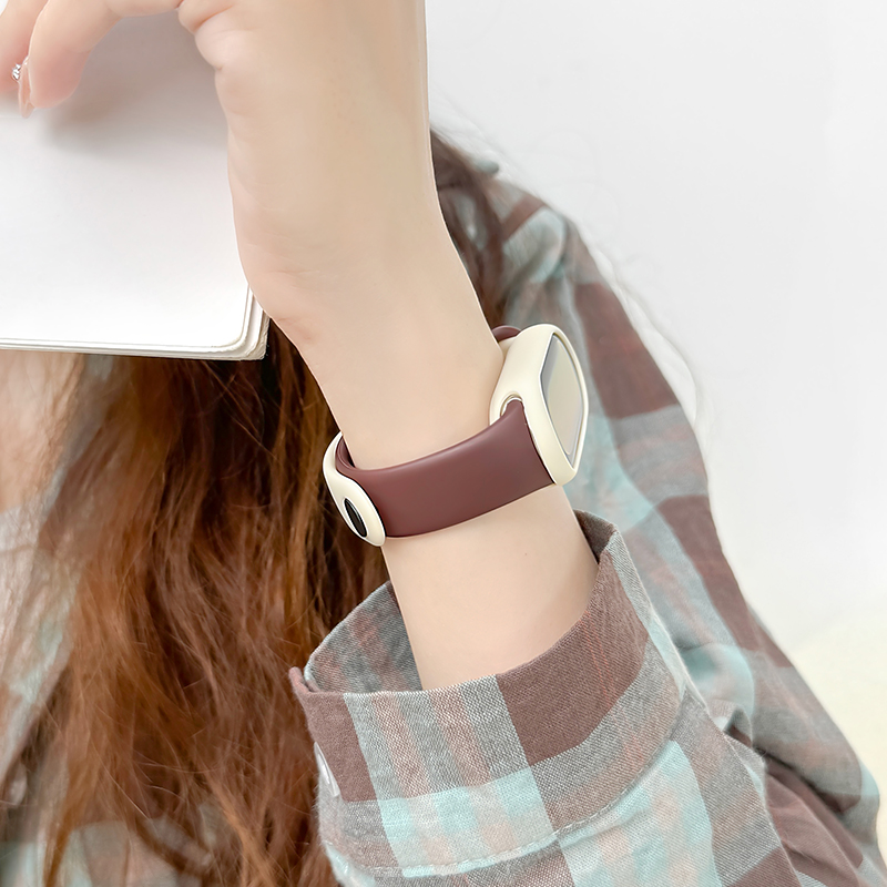 【uososo】适用于小米手环10/9/8表带智能运动官网硅胶陶瓷透气NFC