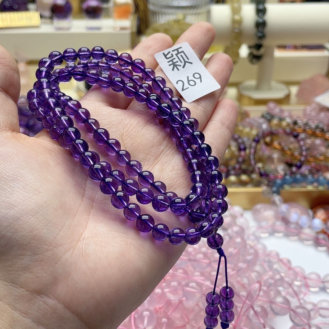 紫晶手链未镶嵌水晶