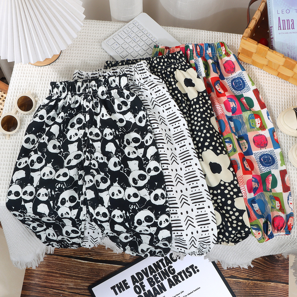 【7A抗菌款】男女童春夏裤子新款休闲裤童装时髦春夏满花宝宝防蚊