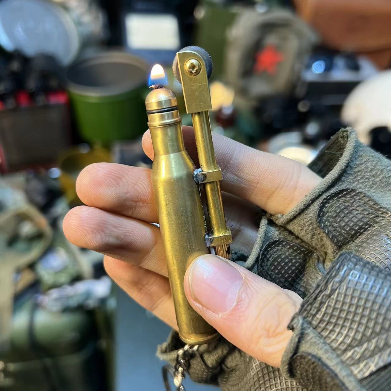 纯铜工艺钥匙链打火机