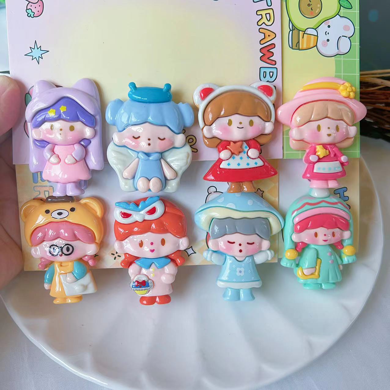 【可爱阿卓系列发卡】女童发卡发饰时尚ins少女头饰不伤发甜美卡通