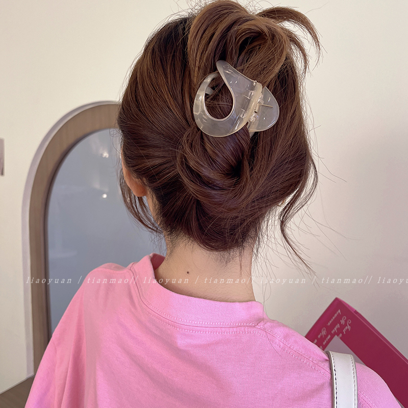 简约异性设计小发夹女后脑勺发抓夹小号夏季鲨鱼夹高级感夹子头饰