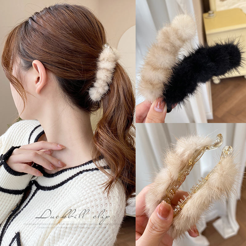 大号香蕉夹竖夹马尾发夹横夹女后脑勺发量多竖式发卡秋冬夹子头饰