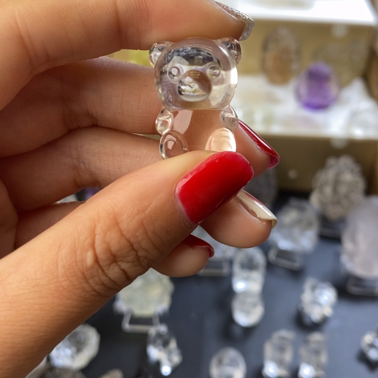 【闪购商品】水晶颈饰未镶嵌爱*女白水熊熊