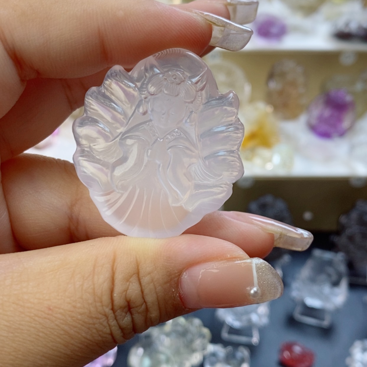 【闪购商品】水晶颈饰未镶嵌小***～粉水公主狐牌➕链子