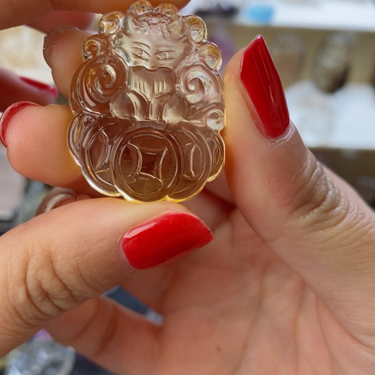 【闪购商品】水晶颈饰银S925镶嵌?****t黄水狐狐➕白水穿黄色绳子