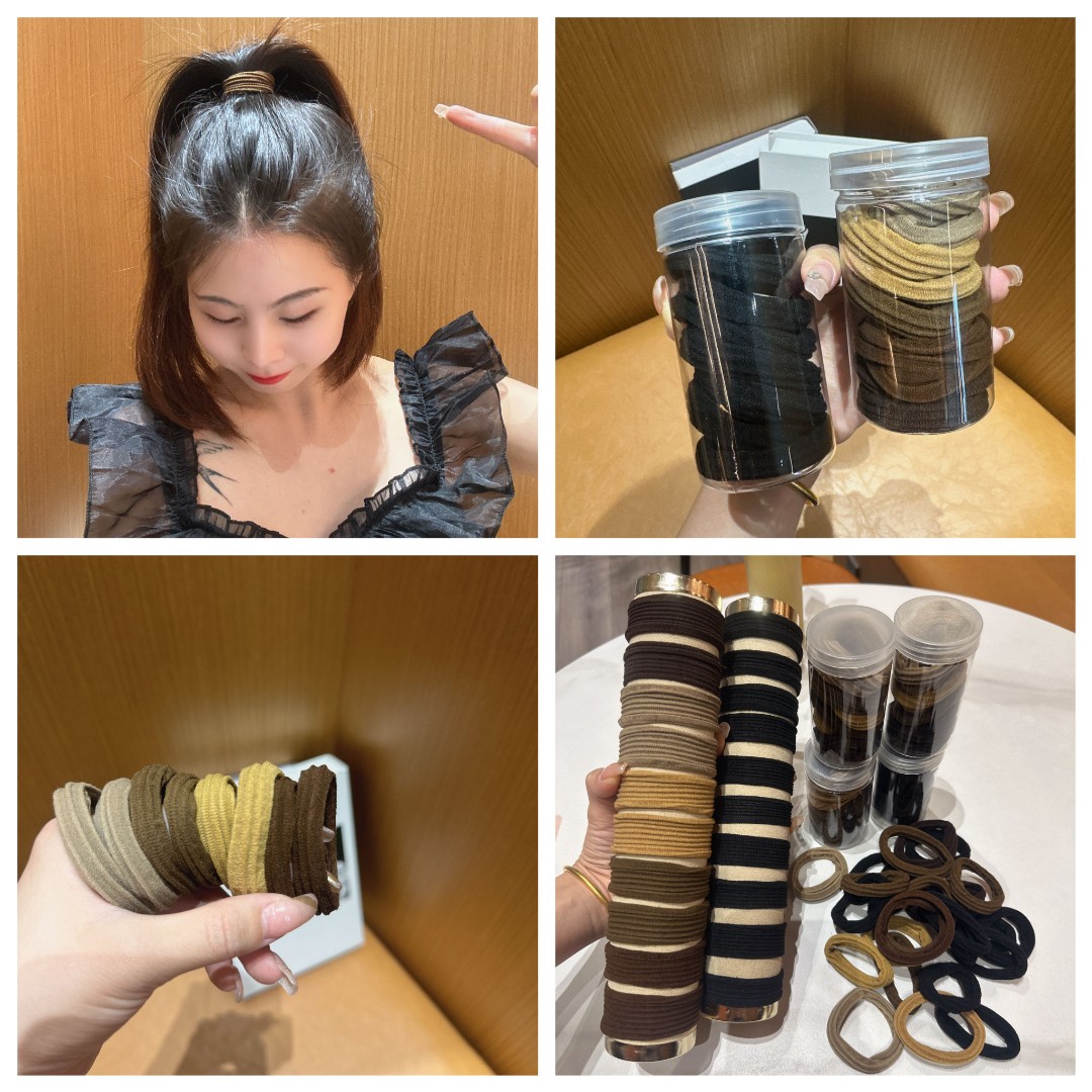 20根加宽加粗扎高马尾丸子头高弹力发圈发绳