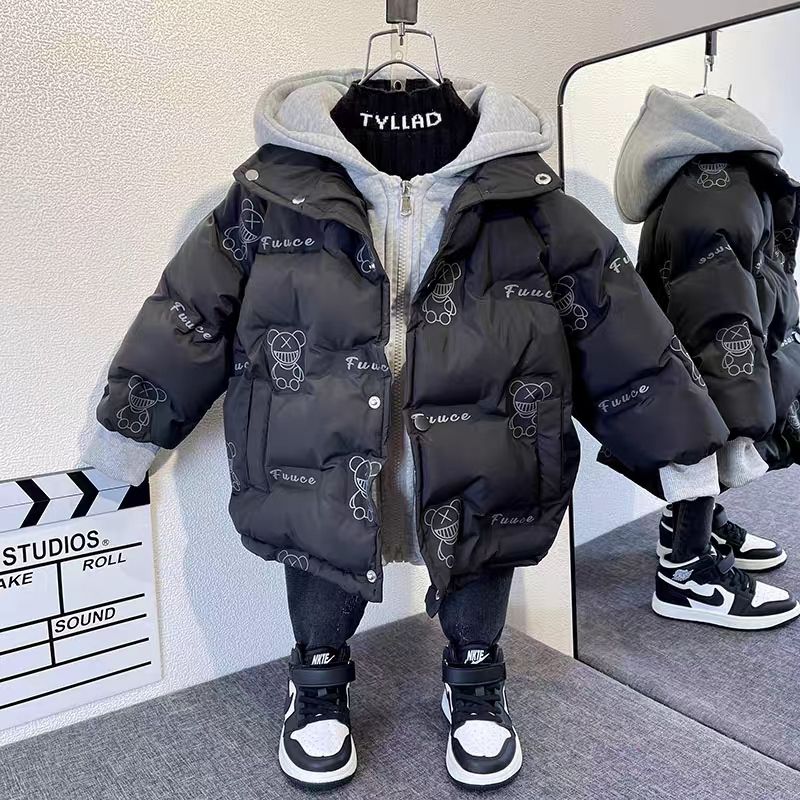 童装潮款Y款Y男童羽绒服新款宝宝冬装袄洋气童装冬季儿童衣加厚外