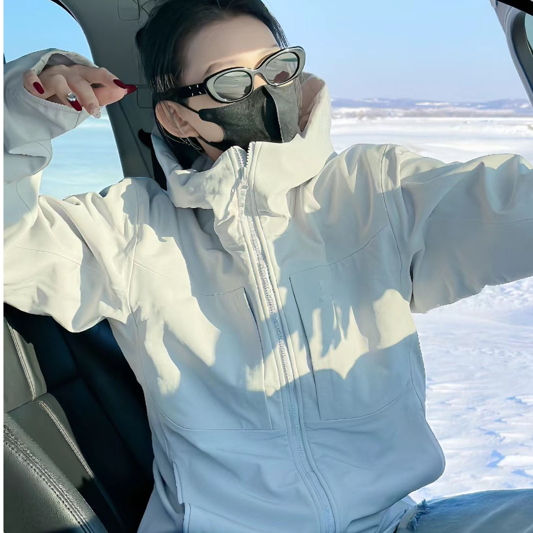 加绒软壳冲锋衣户外运动休闲外套(无标)