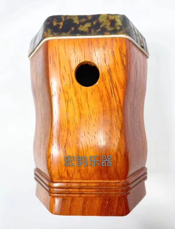 缅甸红木花梨木二胡桶初学入门业余爱好成人儿童通用二胡腹部皮