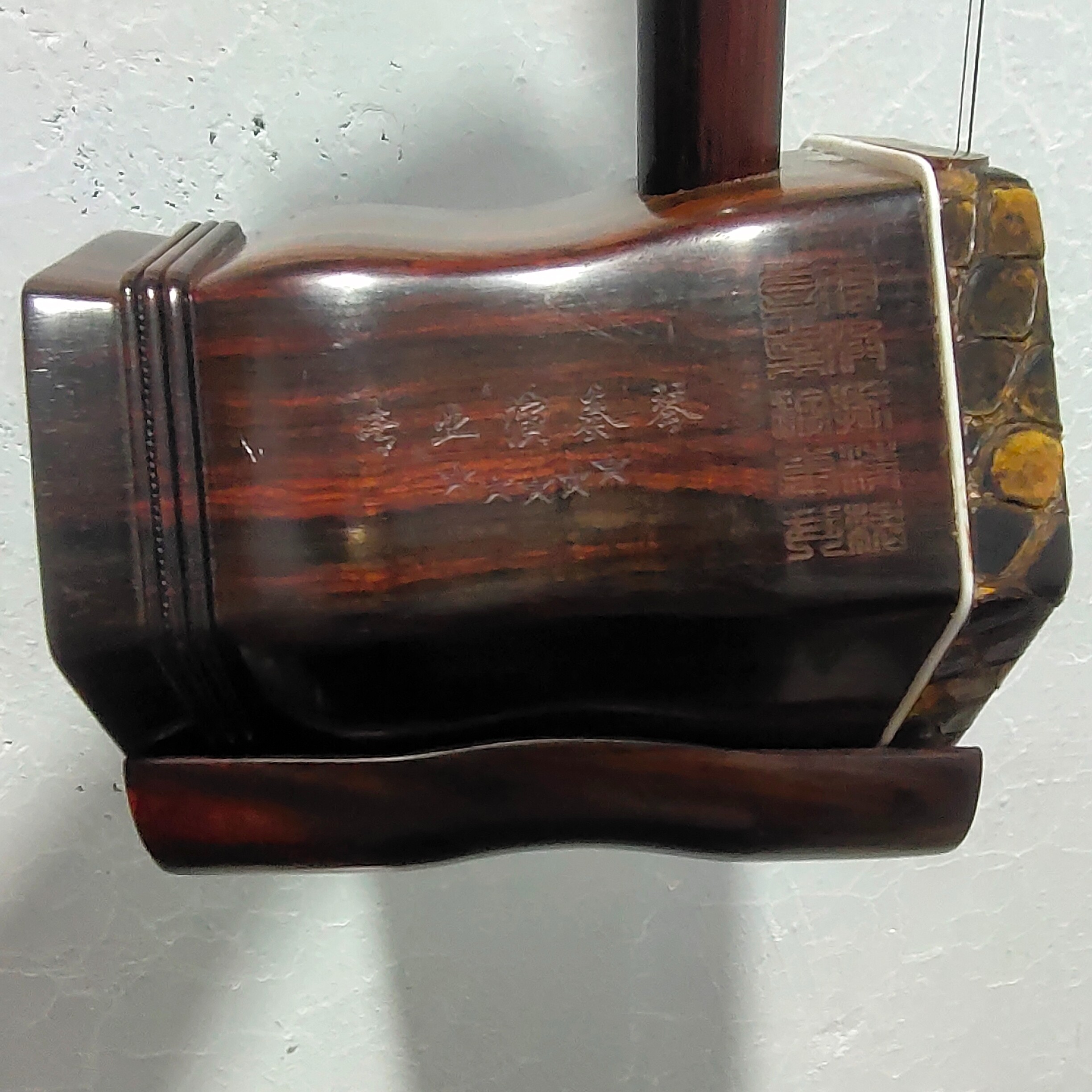 厂家直销特选明清旧料老红木黑飘红木料纯手工蒙皮音色优美